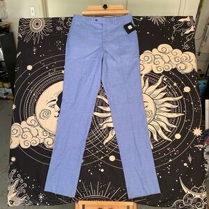 Saks Fifth Avenue Dress Pants Men's Size 32 Light Blue Slacks Brand New W/ Tag